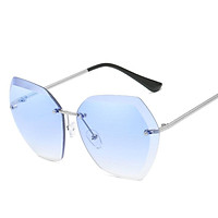 Women Fashion Cool Frameless Metal Outdoor Sunglasses