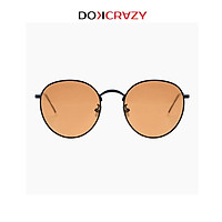 Kính mát dáng tròn cao cấp OLIVIA DOKCRAZY mắt râm phân cực phong cách thời trang nam nữ đường phố trendy gọng kim loại