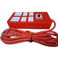 Ổ cắm điện đa năng siêu chịu tải, 6 lỗ đa năng có Aptomat chống cháy chập quá tải ( độ an toàn cao )