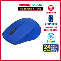 Chuột Không Dây Silent Wireless Và Bluetooth RAPOO M300 - Hàng chính hãng