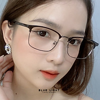 Kính Giả Cận, Gọng Kính Cận Nam Nữ Mắt Vuông Gọng Đen Không Độ Hàn Quốc - BLUE LIGHT SHOP