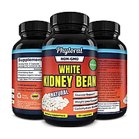White Kidney Bean Supplement Pills Pure Extract Starch Carb Blocker Weight Loss Formula - Lose Belly Fat Suppress Appetite Boost Metabolism Natural Weight Loss for Men and Women