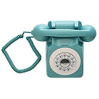 CT-N8019 Desktop Corded Phone 80s Vintage Retro Style Telephone Desk Landline Phone Support Ring Volume Control