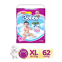 Combo 3 Tã dán Bobby siêu thấm và khô thoáng đủ size M76/L68/XL62/XXL56