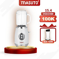 Máy Xay Sinh Tố Blender Đa Năng Masuto BL399B Công Nghệ Nhật Bản Và Bình Thể Thao Masuto 600ml - Hàng Chính Hãng