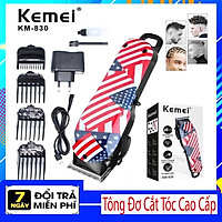 Tông Đơ Cắt Tóc Chuyên Nghiệp KM-830 cao cấp cho thợ - Hàng Chính Hãng