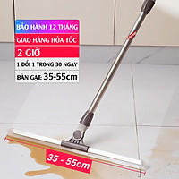 Cây gạt kính, cây gạt nước sàn nhà Kitimop-G35 lưỡi silicone gạt siêu sạch, cán inox cứng cáp tùy chỉnh độ dài, dùng bền và hiệu quả