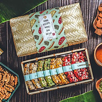 Bánh biscotti nông sản Đà Lạt L'angfarm, 280g, hộp, mẫu bamboo