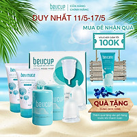 Combo 2 sản phẩm chính hãng Cốc Nguyệt San BeUCup, Cốc Nguyệt San Siêu mềm 100% Silicon y tế Wacker Đức