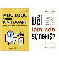 Combo 2 Cuốn: Mưu Lược Trong Kinh Doanh + Để Làm Nên Sự Nghiệp