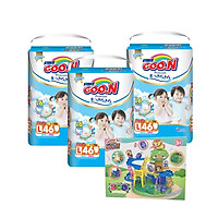 Combo 3 bịch Tã Quần Goo.n PremiumM56/L46/XL42/XXL36/XXXL26 - Tặng bộ đồ chơi khu vườn sáng tạo
