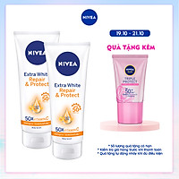 Combo 2 Tinh Chất Dưỡng Thể Dưỡng Trắng NIVEA Ban Ngày Giúp Phục Hồi & Chống Nắng SPF50 (180ml) - 88314