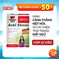 Viên uống hỗ trợ ngủ ngon, giảm căng thẳng, mệt mỏi Doppelherz Aktiv Anti Stress (Hộp 30 viên)
