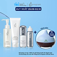 Bộ Sản Phẩm Làm Sạch Và Bảo Vệ Da Chuyên Sâu d program (SRM 120g + Dầu Tẩy Trang 120ml + Thermo Serum 40ml + Tinh chất chống nắng 40ml)