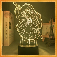 Đèn Led 3D theo chủ đề - Toradora Aisaka Taiga Cho Trang Trí Phòng Ngủ Nhiều Màu Sắc Nightlight Anime