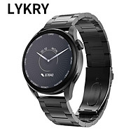 Đồng hồ thông minh LYKRY DT3 tròn Bluetooth chống thấm nước IP68 chế độ chờ lâu đếm nhịp tim theo dõi thể dục 1.36in