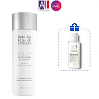 Sữa rửa mặt phục hồi da Paula's Choice calm nourishing cleanser 198ml TẶNG tẩy trang SVR (Nhập khẩu)