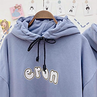 Áo nỉ hoodie tay phồng Eron chất nỉ mềm nhẹ, không bai xù, form dáng rộng hàn quốc, size dưới 60kg