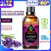 Tinh Dầu Lavender Nguyên Chất Nhập Khẩu 50ML (Oải Hương), Tinh Dầu Xông Phòng Oải Hương Giúp Thư giản, Khử Trùng Và Bảo Vệ Sức Khỏe, Sử Dụng Với Máy Xông Tinh Dầu Cho Gia Đình Và Văn Phòng