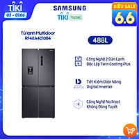 Tủ lạnh Samsung Multidoor Inverter 488 lít RF48A4010B4/SV - Hàng chính hãng (chỉ giao HCM)