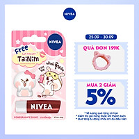 Son Dưỡng Môi Nivea Pomegranate Shine Caring Lip Balm - Tặng Kèm Ốp Son - 85207