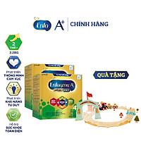 Bộ 2 hộp sữa bột Enfagrow A+ NeuroPro 4 2’FL HMO vị nhạt dễ uống cho trẻ từ 2-6 tuổi 2.2kg - Tặng 1 Bộ đồ chơi đoàn tàu dùng pin( Mẫu ngẫu nhiên)