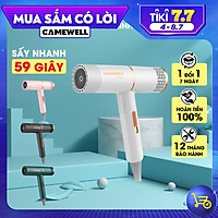 Máy sấy tóc mini chính hãng CameWell công suất lớn 1000W, giảm tiếng ồn, tặng đầu sấy tạo kiểu tóc chuyên nghiệp 2 chiều nóng lạnh CW01HD