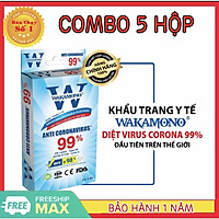 KHẨU TRANG Y TẾ WAKAMONO - COMBO 5 hộp - (4 Lớp, 50 cái)