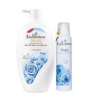 Combo Sữa Tắm Enchanteur Dưỡng Da Hương Nước Hoa 650g và Xịt Khử Mùi Toàn Thân Hương Nước hoa 150ml