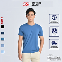 Áo Thun Nam Ngắn Tay 5S Cổ Tròn (TSO21003) Chất Liệu Thun Mềm, Mát, Bền Màu