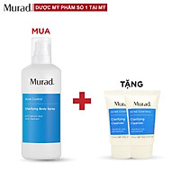 Chai xịt Murad Clarifying Body Spray 125ml Tặng 2 Sữa rửa mặt Clarifying Cleanser 15 ml