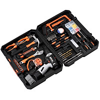 NANWEI Complete Tool Kit Multiple Electric Tool Box Household Hand Tool Hardware Kit 16.8V 2-Speed Lithium Electric