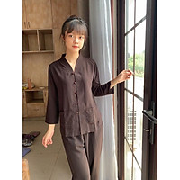 Đồ Lam Đi Chùa # Bà Lai 2Túi Không Thêu # Đồ Bộ Nữ # Quần Áo Nữ