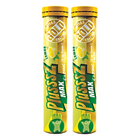 {COMBO 2 TUÝP} Viên bổ sủi bọt Plusssz Max Vitamin C + Zin C vị Chanh không đường