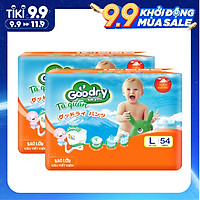 Tã quần Goodry jumbo L54 công nghệ Nhật Bản thấm hút thật nhanh