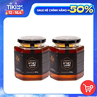 Combo 2 hũ mật ong rừng Thảo Dược HONEYLAND tổng 1000g mật ong thiên nhiên nguyên chất