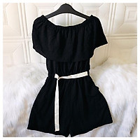 Thiết kế JUM voan bẹt vai, trễ vai tiểu thư cá tính . Size S,M,L