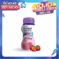 Sữa nước Fortimel Protein 125 mL hương dâu (lốc 4 chai)