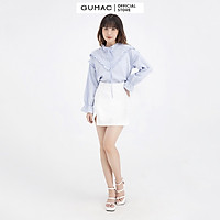 Áo sơ mi nữ GUMAC xếp ly ngực AB638