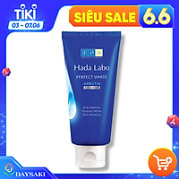 Hada Labo Kem Rửa Mặt Dưỡng Trắng Tối Ưu Perfect White Arbutin Cleanser 80g
