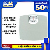 Cân sức khỏe Cân gia đình CAMRY BR2020 cao cấp hoạt động cơ học, trọng tải tối đa 130kg ( bước nhảy +-1kg ) - Hàng nhập khẩu