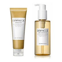 Combo Dầu Tẩy Trang và Sữa Rửa Mặt Dịu Nhẹ, Làm Sạch Sâu Chiết Xuất Rau Má Skin1004 Madagascar Centella (Cleansing oil 200ml + Ampoule Foam 125ml)