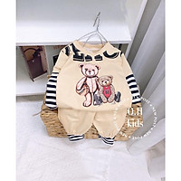Bộ đồ thu đông dài tay cho bé gấu DOMREBEL 1 2 3 4 5 tuổi 8 đến 20 kg Binhphuong.store