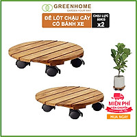 Combo 2 đế để chậu cây có bánh xe