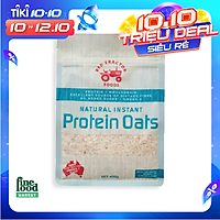 Yến mạch ăn liền nguyên chất giàu Protein Red Tractor Foods dạng gói 400gr - nhập khẩu Úc