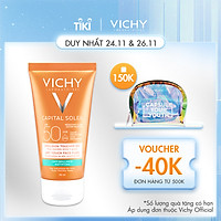 Kem Chống Nắng Không Gây Nhờn Rít Không Màu SPF50 Vichy Capital Soleil SPF50 Face Dry Touch (50ml) -100516689