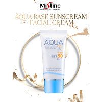 KEM CHỐNG NẮNG DÀNH CHO DA MẶT MISTINE AQUA BASE SUNSCREAM FACIAL CREAM SPF 50 PA +++