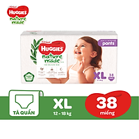 Tã Quần Siêu Cao Cấp Huggies Platinum Nature Made XL38 (38 Miếng)