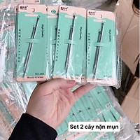 Set 2 cây nặn mụn hàng xịn thiết kế , tiện lợi dễ sử dụng (HOT)