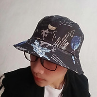 Mũ Bucket Space Màu Đen Thời Trang Unisex